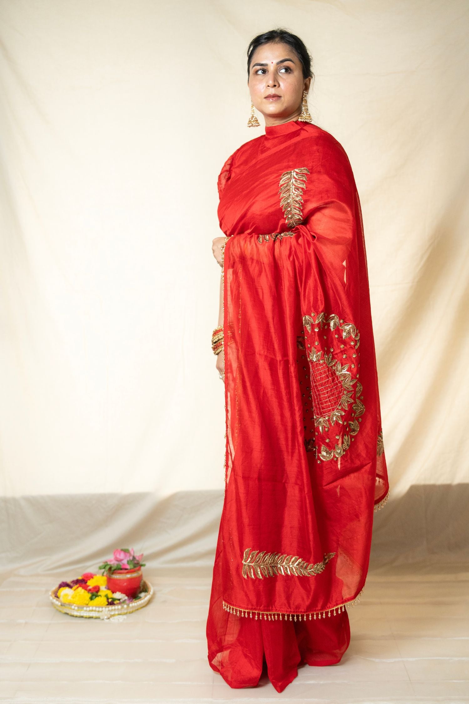 Chaandini – Karwachauth Edit in Silk Chanderi - Kozylook