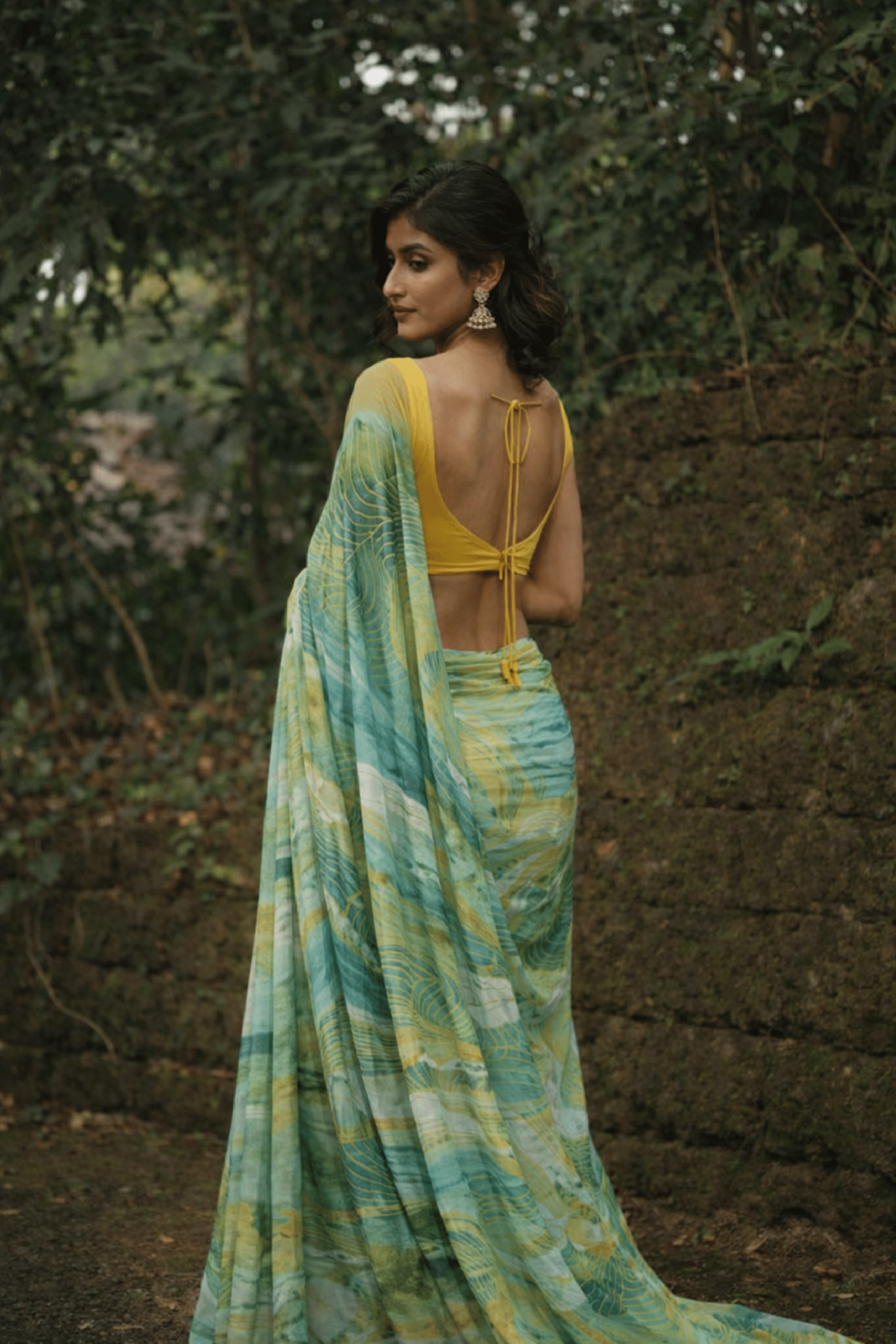 Drifting Clouds of Dreams – Cotton Silk Saree