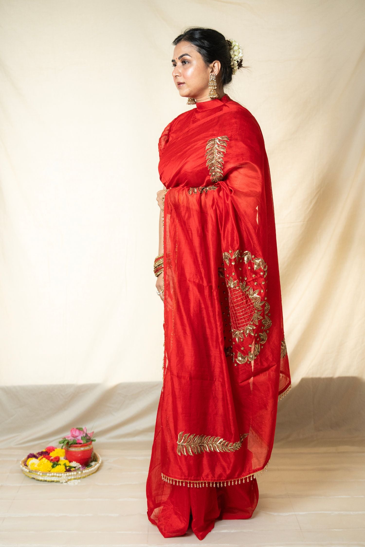 Chaandini – Karwachauth Edit in Silk Chanderi - Kozylook