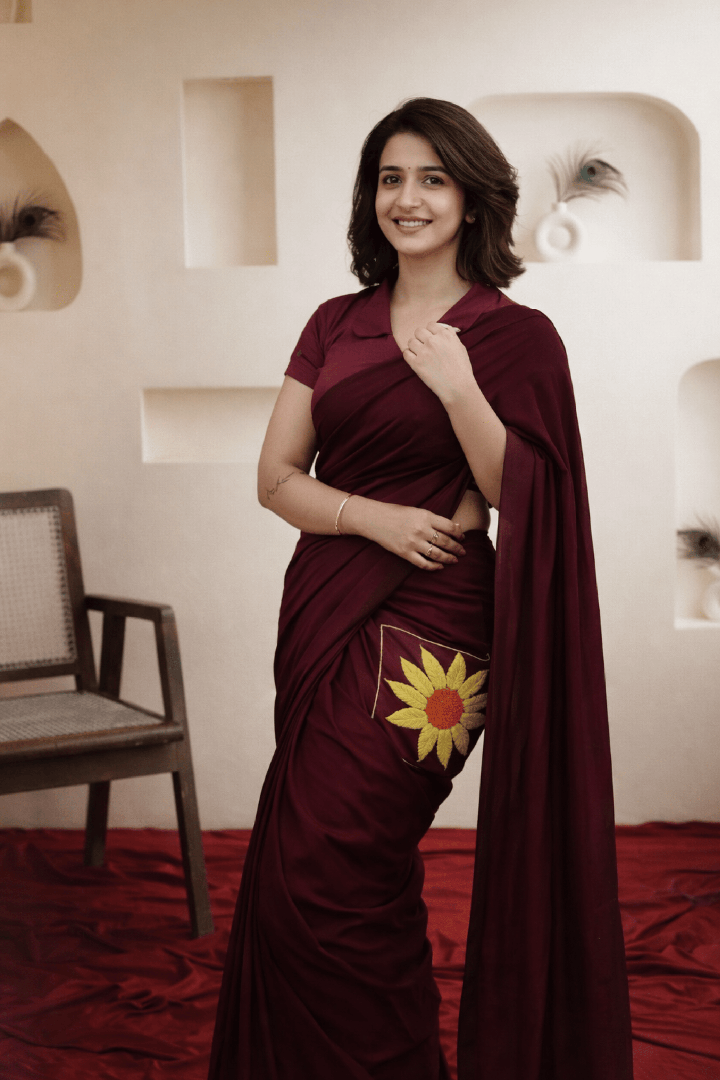 Sunflower Majesty – Ready-to-Wear Saree
