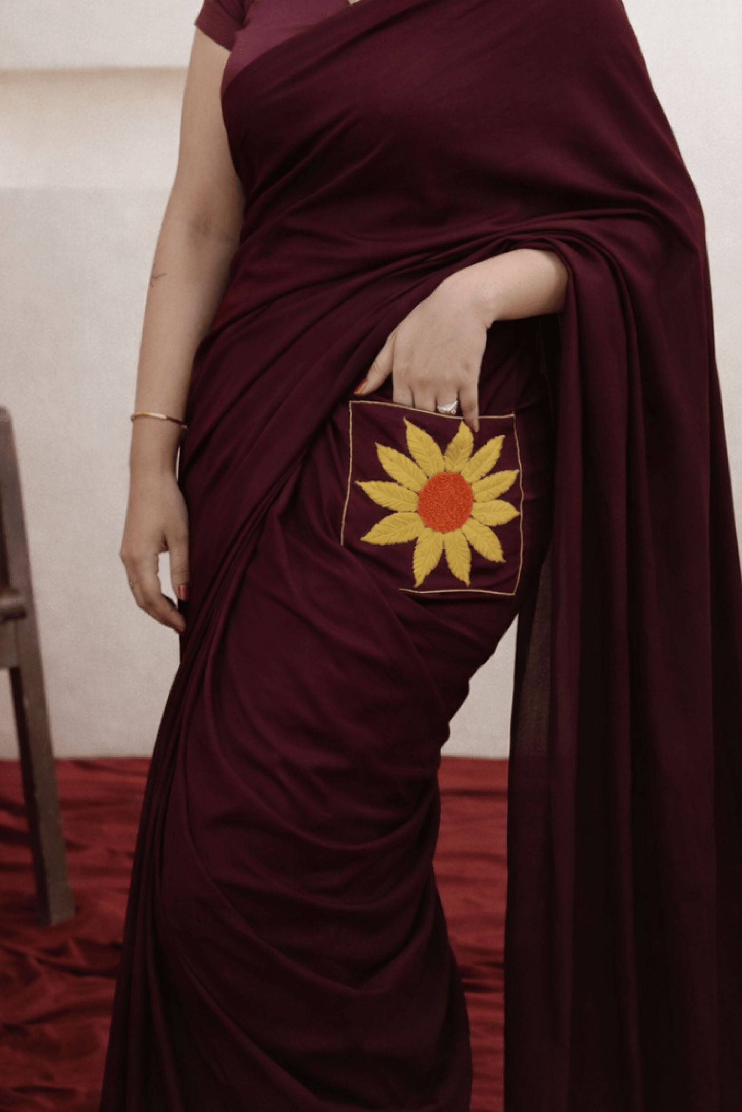 Sunflower Majesty – Ready-to-Wear Saree