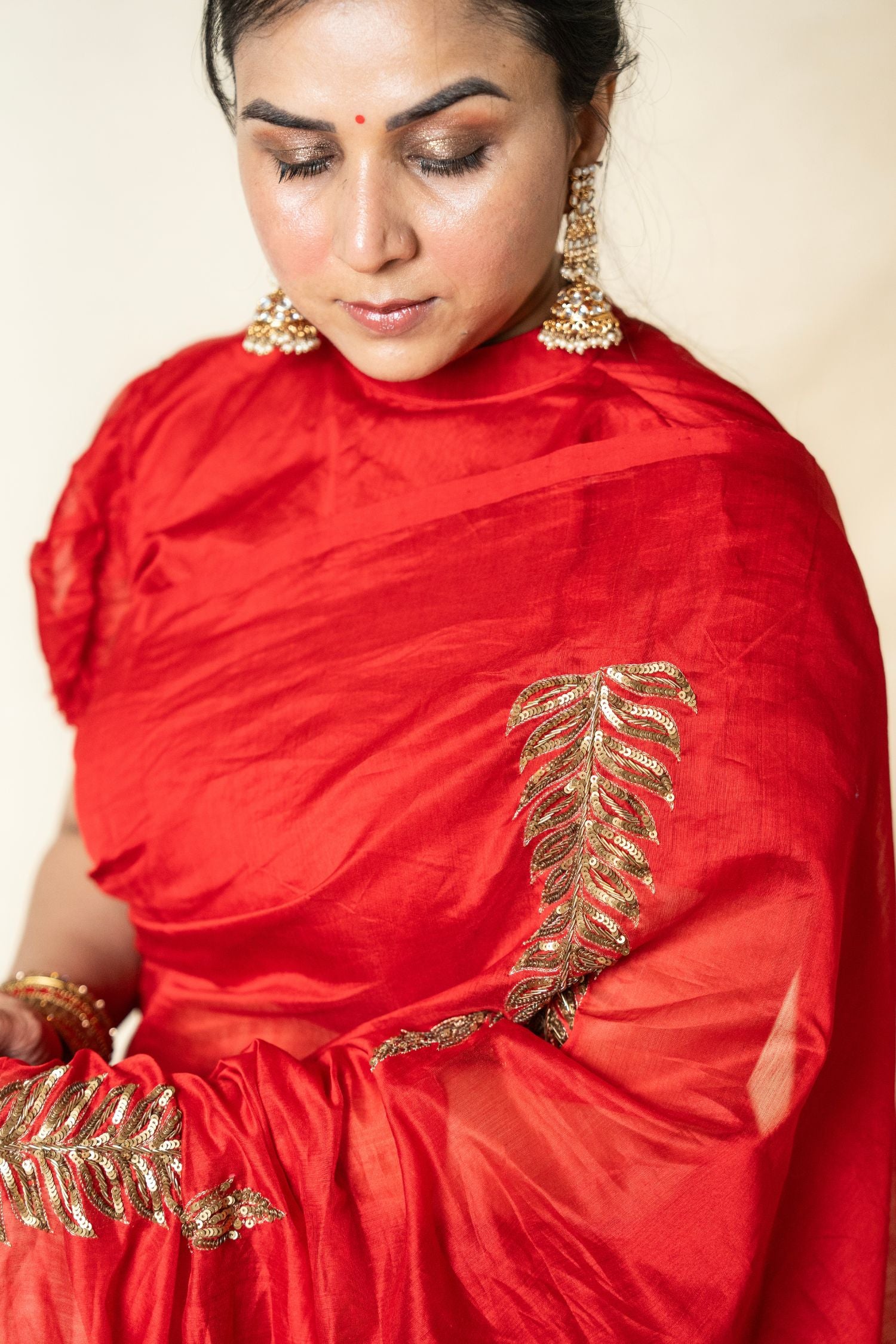 Chaandini – Karwachauth Edit in Silk Chanderi - Kozylook