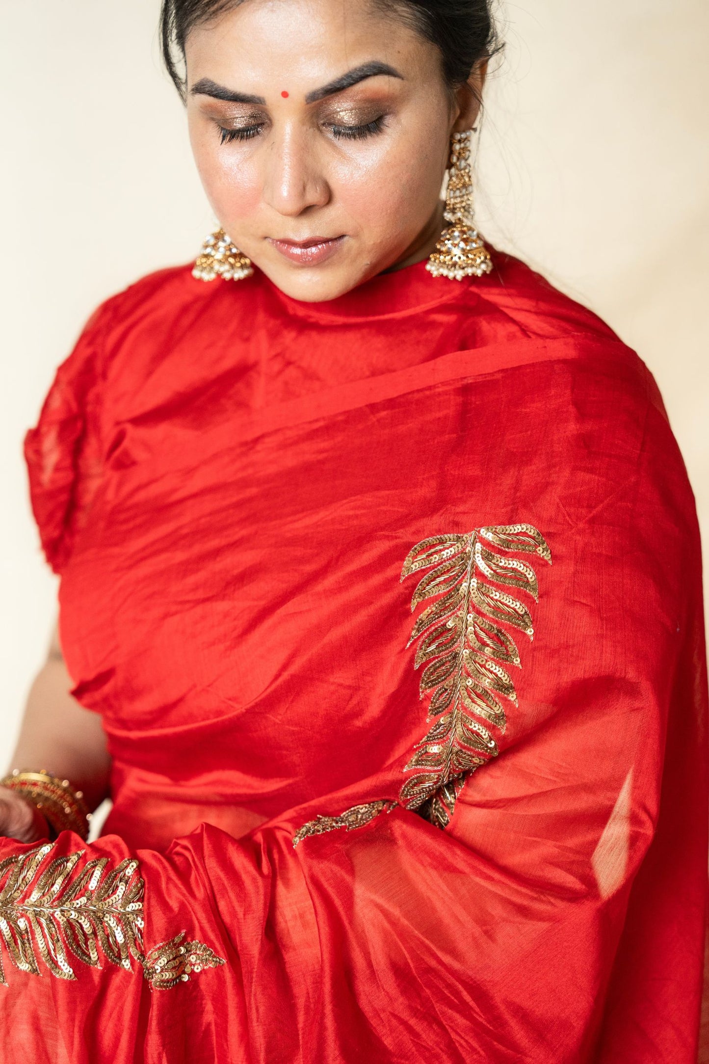 Chaandini – Karwachauth Edit in Silk Chanderi - Kozylook