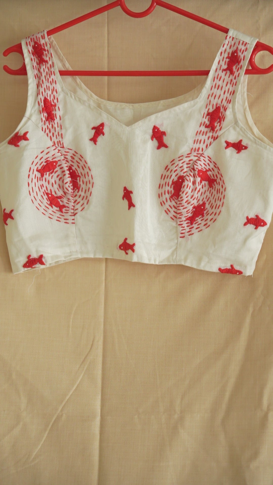 Kantha Embroidered Fish Corset – Ivory Edit