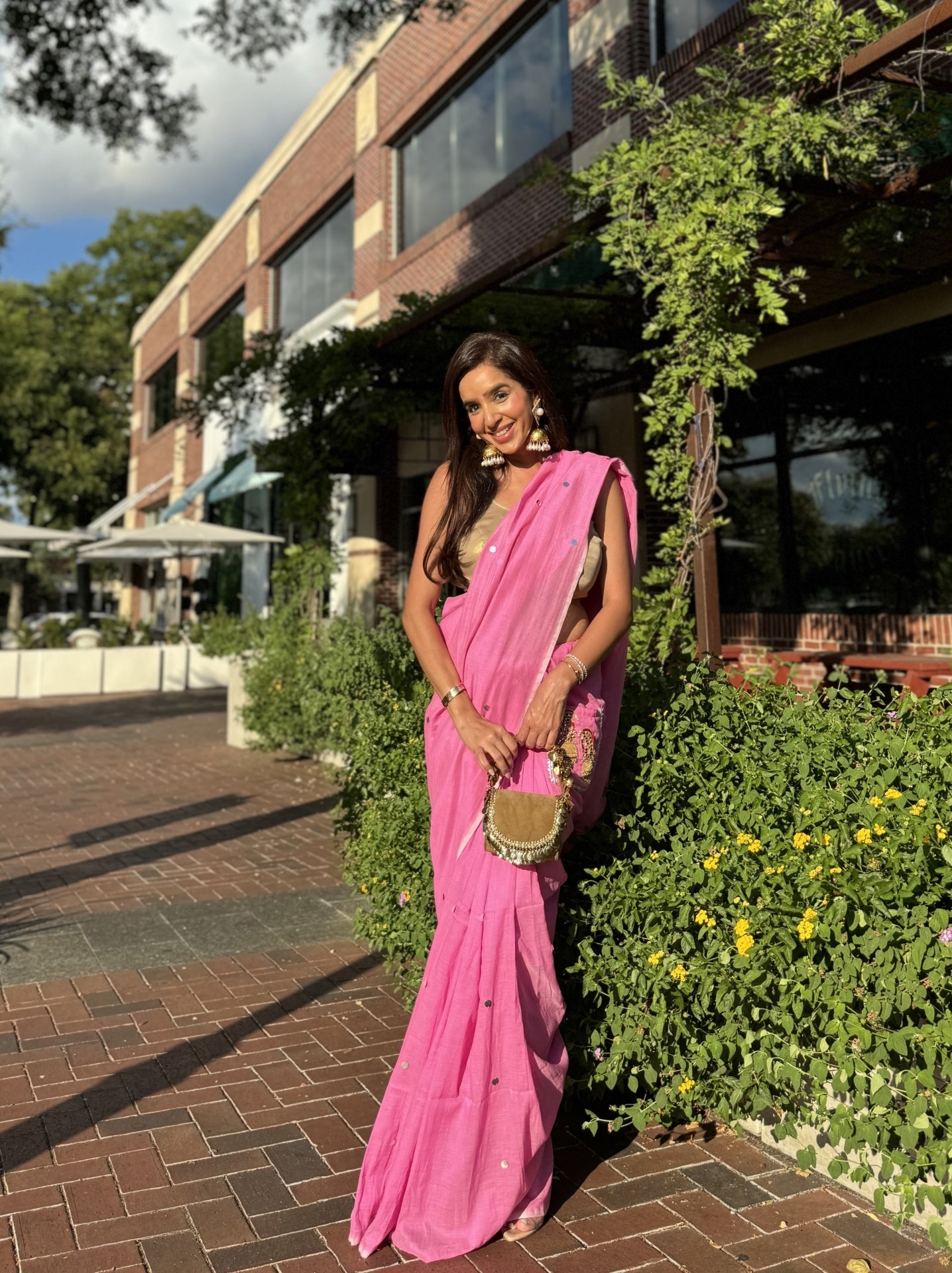 Valentino Jhumka – Ready-to-Wear Pocket Saree with Jhumka Embroidery - Kozylook